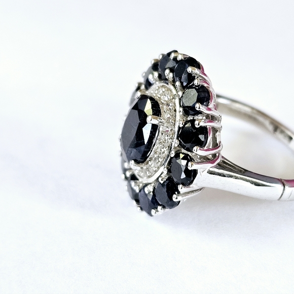 Dark Blue Sapphire 💍 Size 8 NEW! *Special Feature - Picture 3 of 10